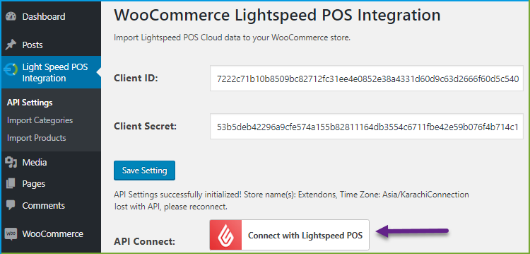 WooCommerce Lichtgeschwindigkeitsintegration
